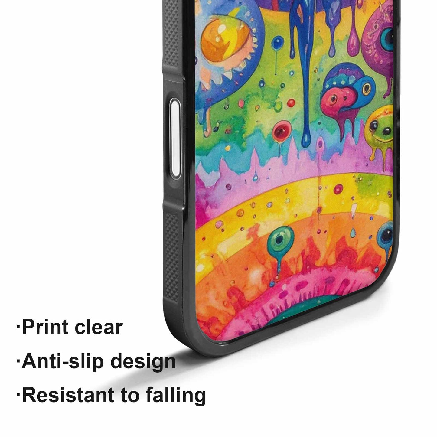 iPhone 17 Case — Aliens Tie Dyemelting Aliens Tie Dye, Custom Printed Phone Case