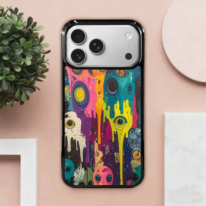 iPhone 17 Pro Max Case — Aliens Camomelting Aliens Patt Alien Scifi, Custom Printed Phone Case