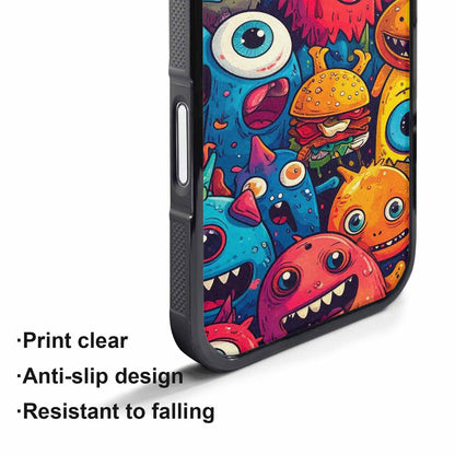 iPhone 17 Pro Max Case — Small Cartoon Monster Character Cartoon Cute, Custom Print Case Cover