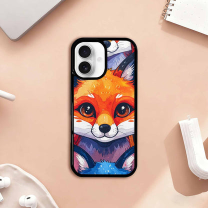 iPhone 17 Case — Watercolor Kawaii Fox Watercolor Abstract, Custom Art Phone Cover