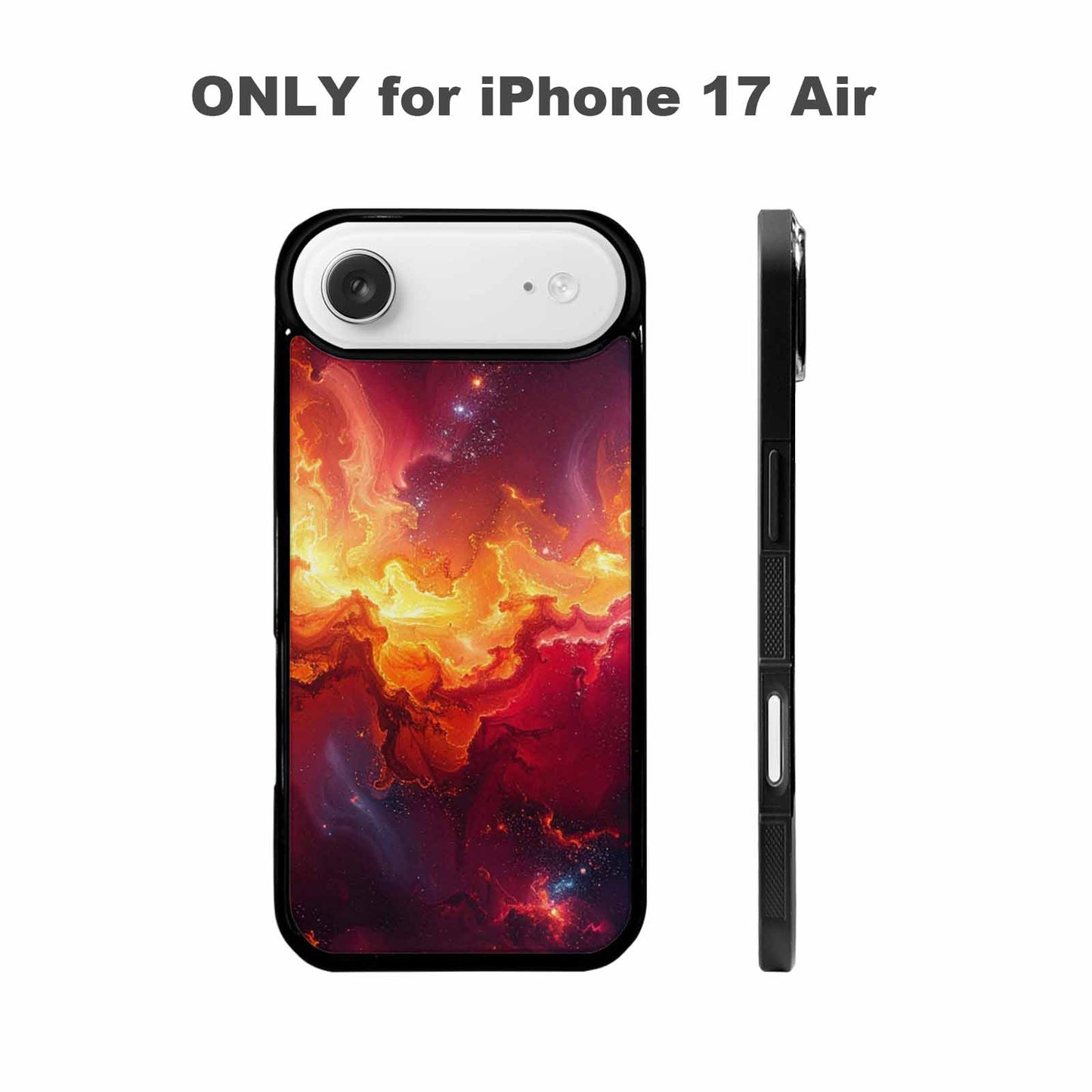 iPhone 17 Air Case — Galaxy Art Red Orange Supernova Galaxy, Custom Designed Case Cover