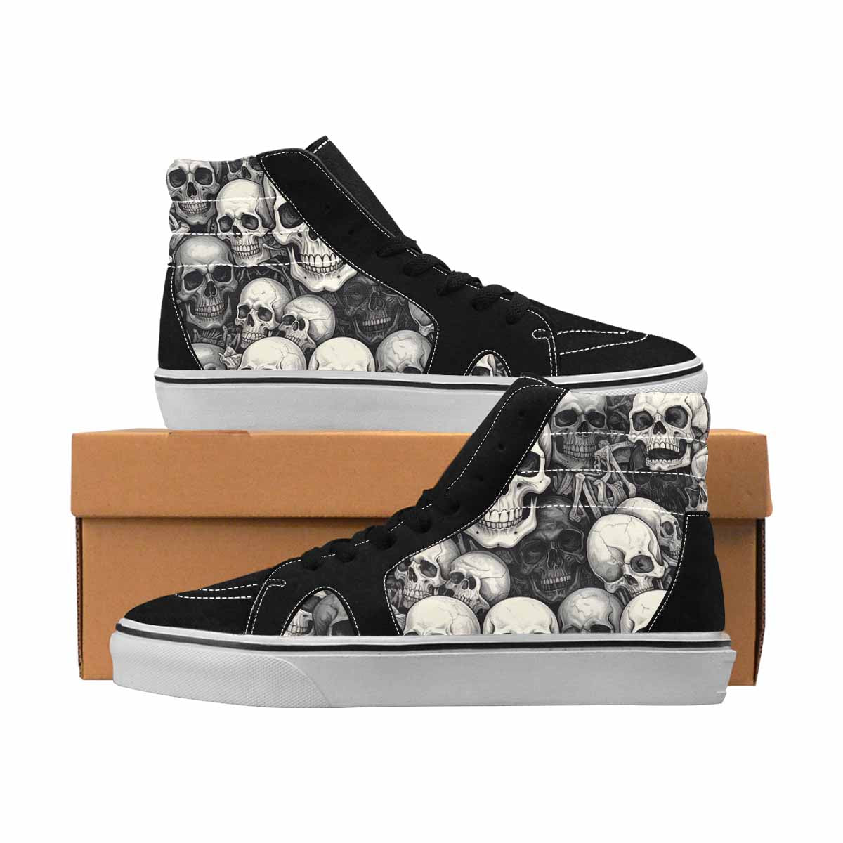 MEN'S Skull Splatter Black White 9 Ferion
