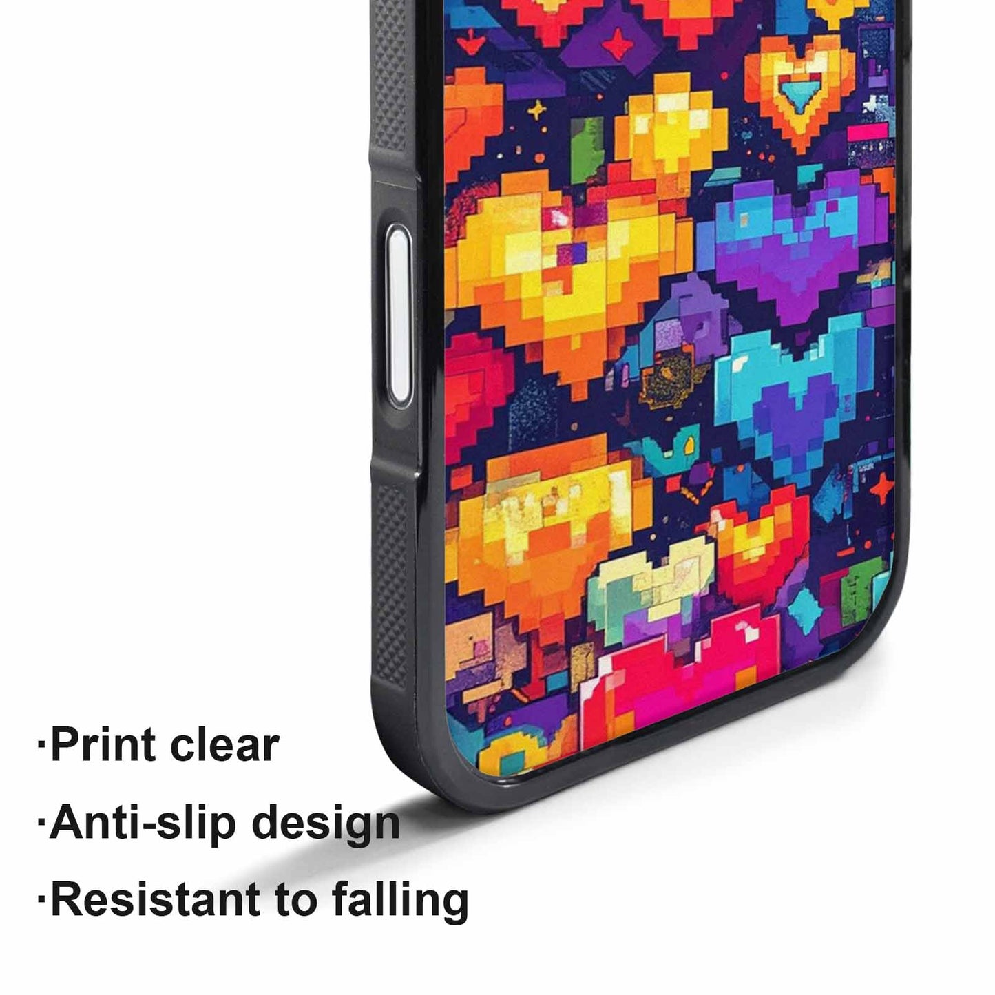 iPhone 17 Pro Case — Pixel Art Bit Burst Pattern Original, Personalized Phone Case