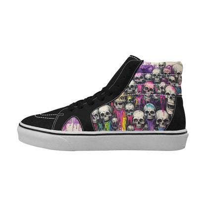 MEN'S Rainbow From Skull S High Top Canvas Dreamcore Custom Shoes