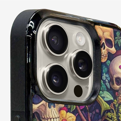 iPhone 16 Pro Max Case — Skulls Botanicalskulls Pattern, Original Design Phone Case