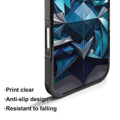 iPhone 17 Case — Geometric Origami Art Pattern Original Art, Custom Printed Phone Case