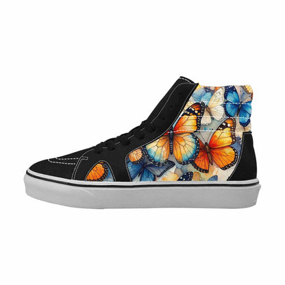 MEN'S Butterfly Wing High Top Canvas Cottagecore Sneakers