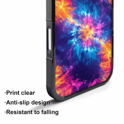 iPhone 17 Air Case — Tie Dye Galaxy Art Seamless Tie, Customized Protective Case