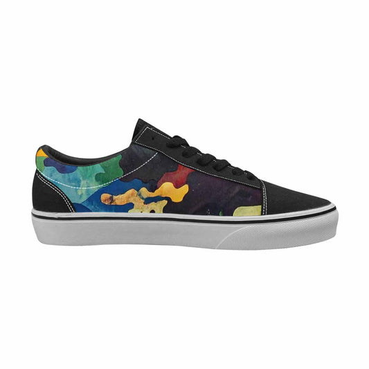 MEN'S Camo Patches Lace-Up Canvas Vivid Custom Sneakers