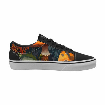 WOMEN'S Mushrooms  Camo Mushrooms Lace-Up Canvas Cottagecore Sneakers