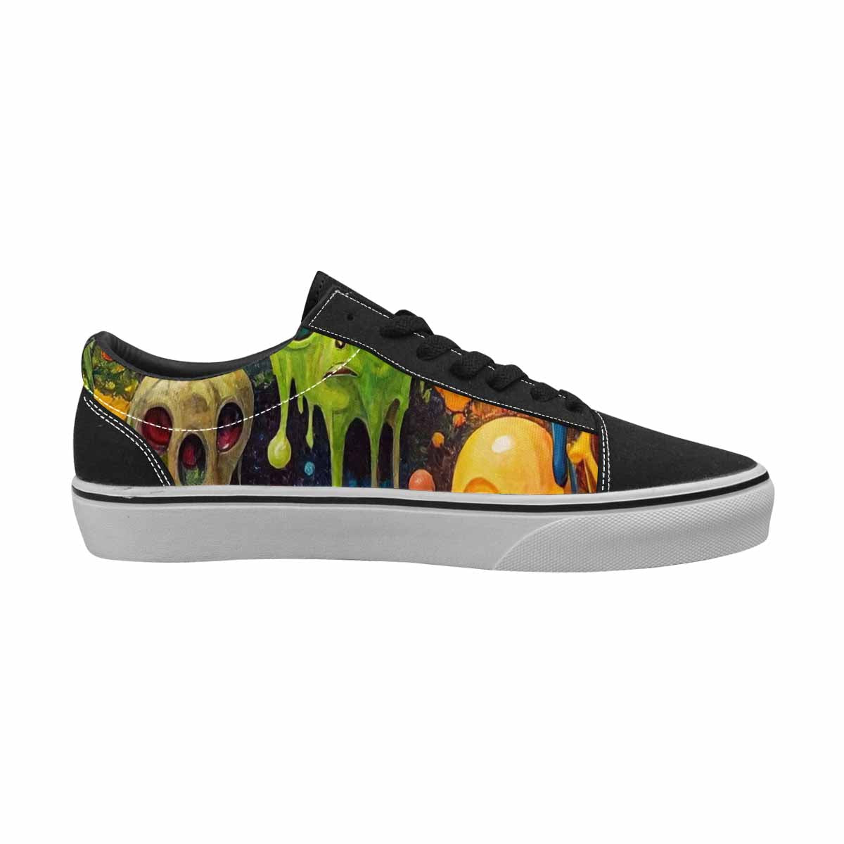 WOMEN'S Aliens  Camo Melting Lace-Up Canvas Vivid Sneakers
