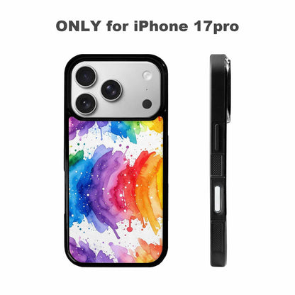 iPhone 17 Pro Case — Watercolor Splash Abstract Pattern Seamless Watercolor, Customized Protective Case