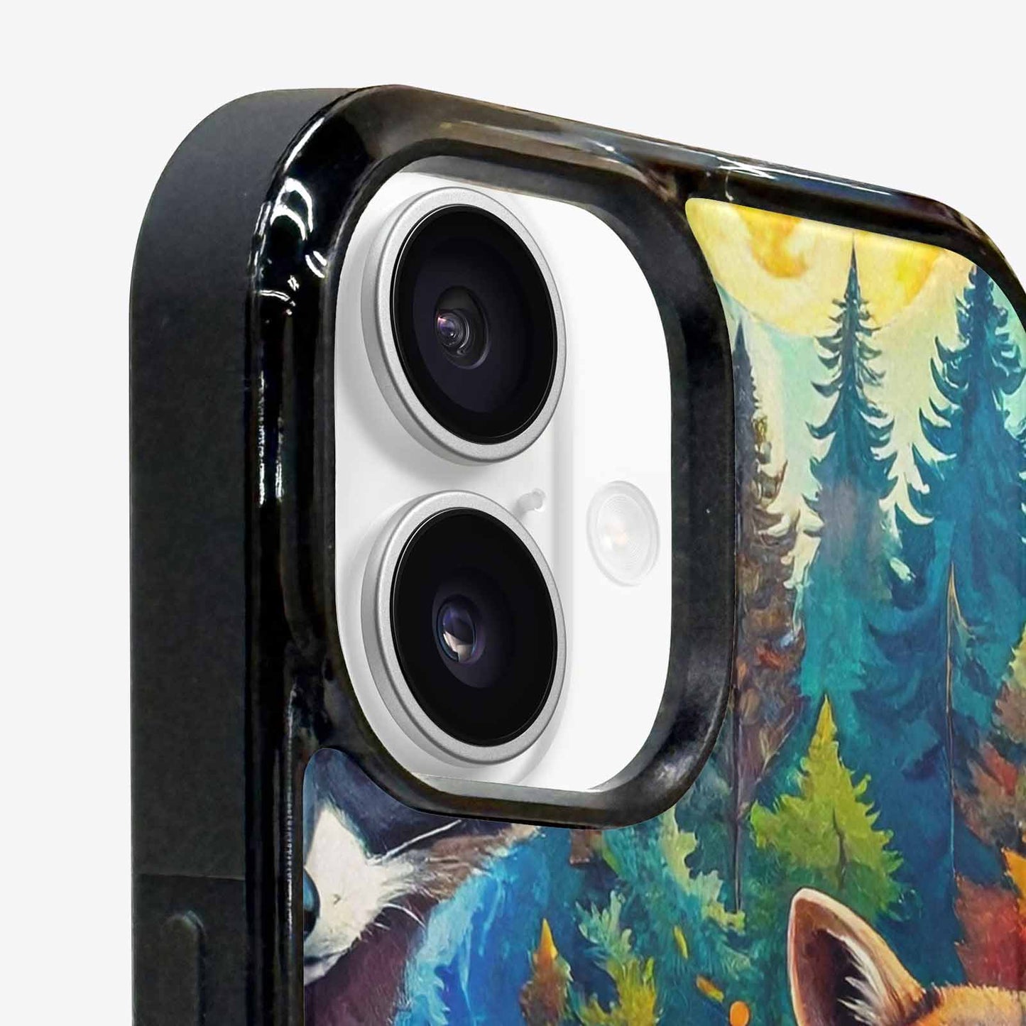 iPhone 16 Case — Raccoon Bandit Raccoon Bandit Pattern Hundreds, Custom Art Phone Cover