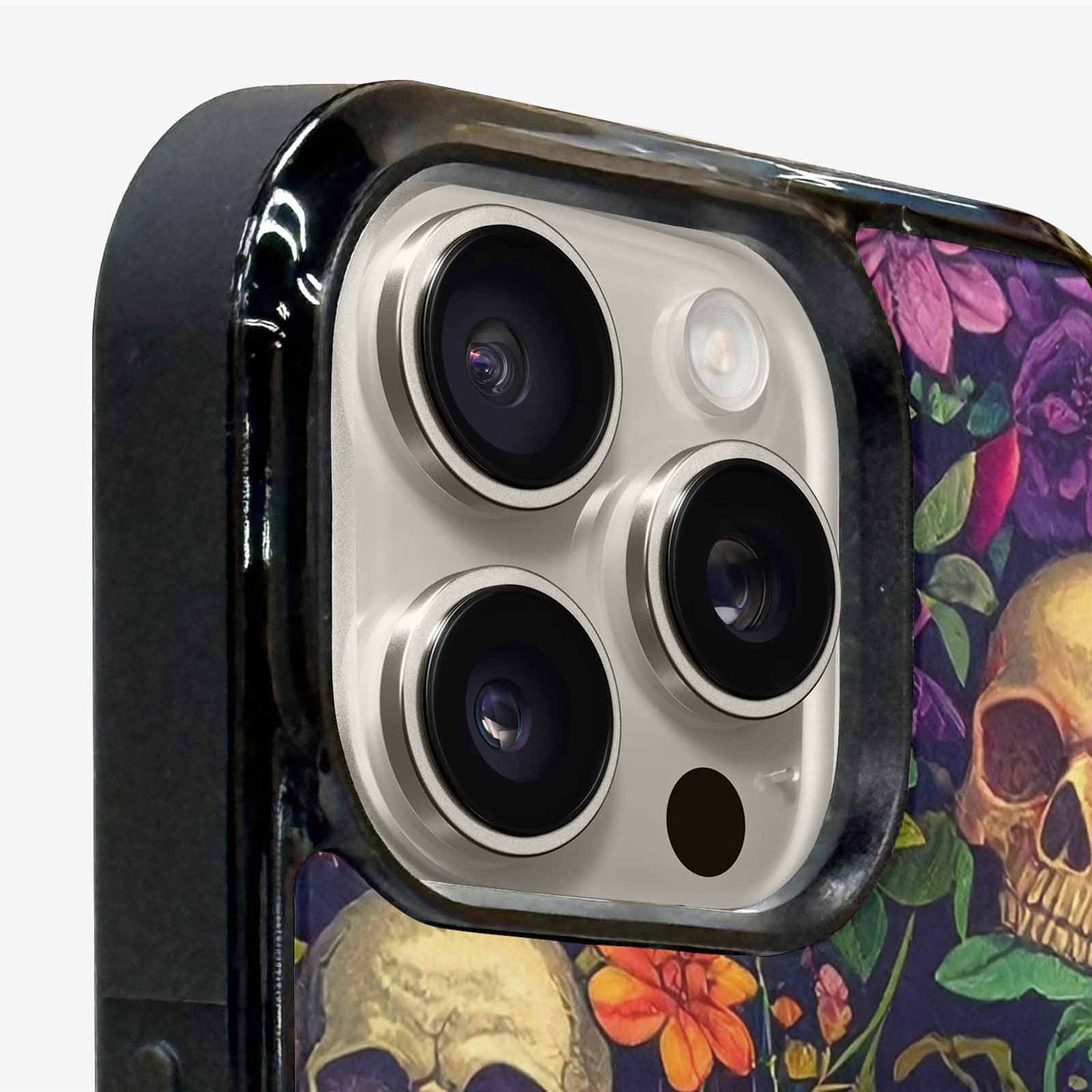 iPhone 16 Pro Max Case — Skulls Botanicalskulls Pattern, Customized Protective Case