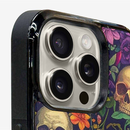 iPhone 16 Pro Max Case — Skulls Botanicalskulls Pattern, Customized Protective Case