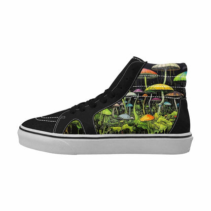 MEN'S Rainbow Drip Mushrooms High Top Canvas Melting Art Sneakers