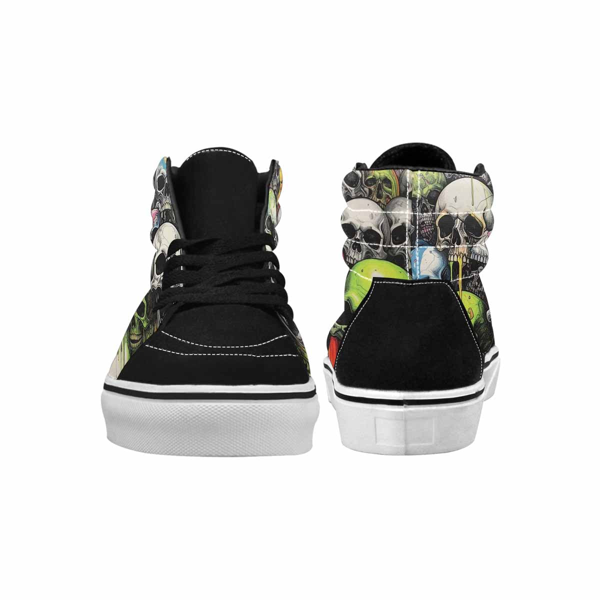 MEN'S Rainbow From Skull S High Top Canvas Melting Art Custom Sneakers
