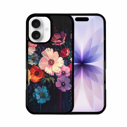 iPhone 17 Case — Shadowy Glitch Floral Pattern Floral, Customized Protective Case