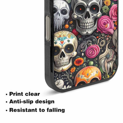 iPhone 16 Pro Case — Greyscale Black And White Dark Black, Original Design Phone Case