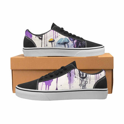 WOMEN'S Rainbow Drip Mushrooms Lace-Up Canvas Dreamlike Shoes