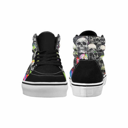 MEN'S Rainbow From Skull S High Top Canvas Dreamcore Custom Shoes