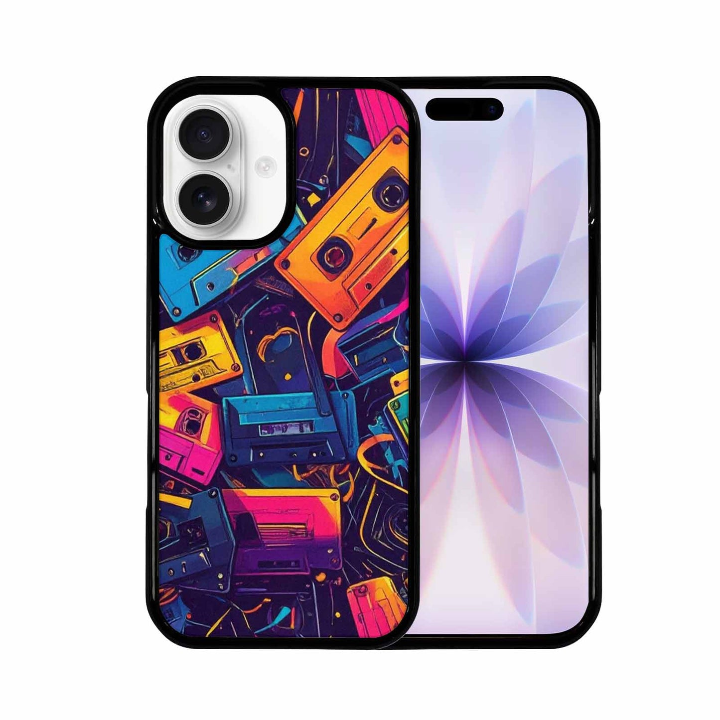 iPhone 17 Case — Retro Cassette Tape Pattern Retro Vintage, Custom Made Phone Cover