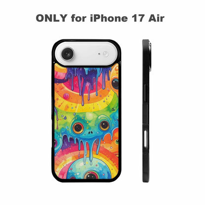 iPhone 17 Air Case — Aliens Tie Dyemelting Aliens P Tie, Custom Printed Phone Case