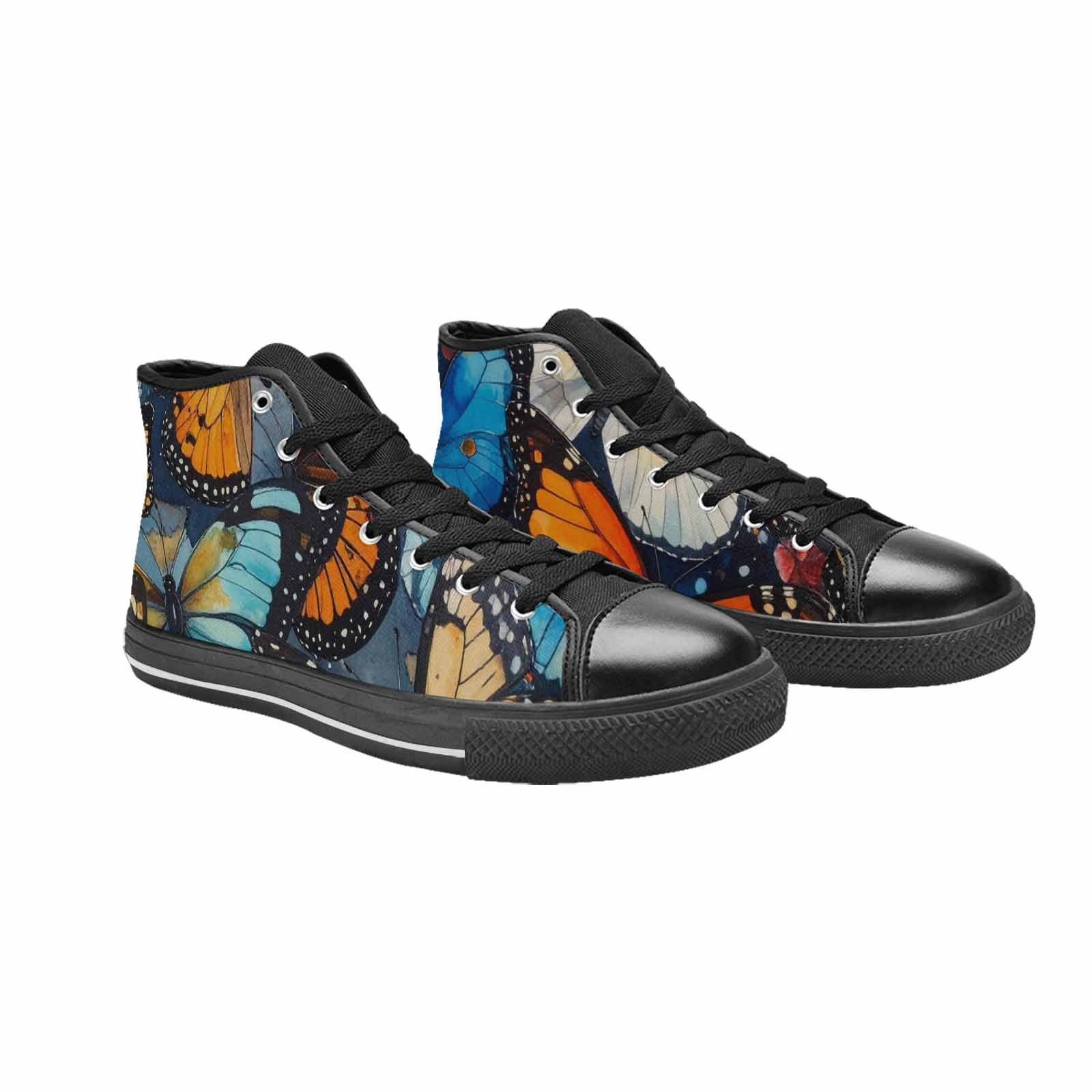 MEN'S Butterfly Wing High Top Canvas Dark Academia Sneakers