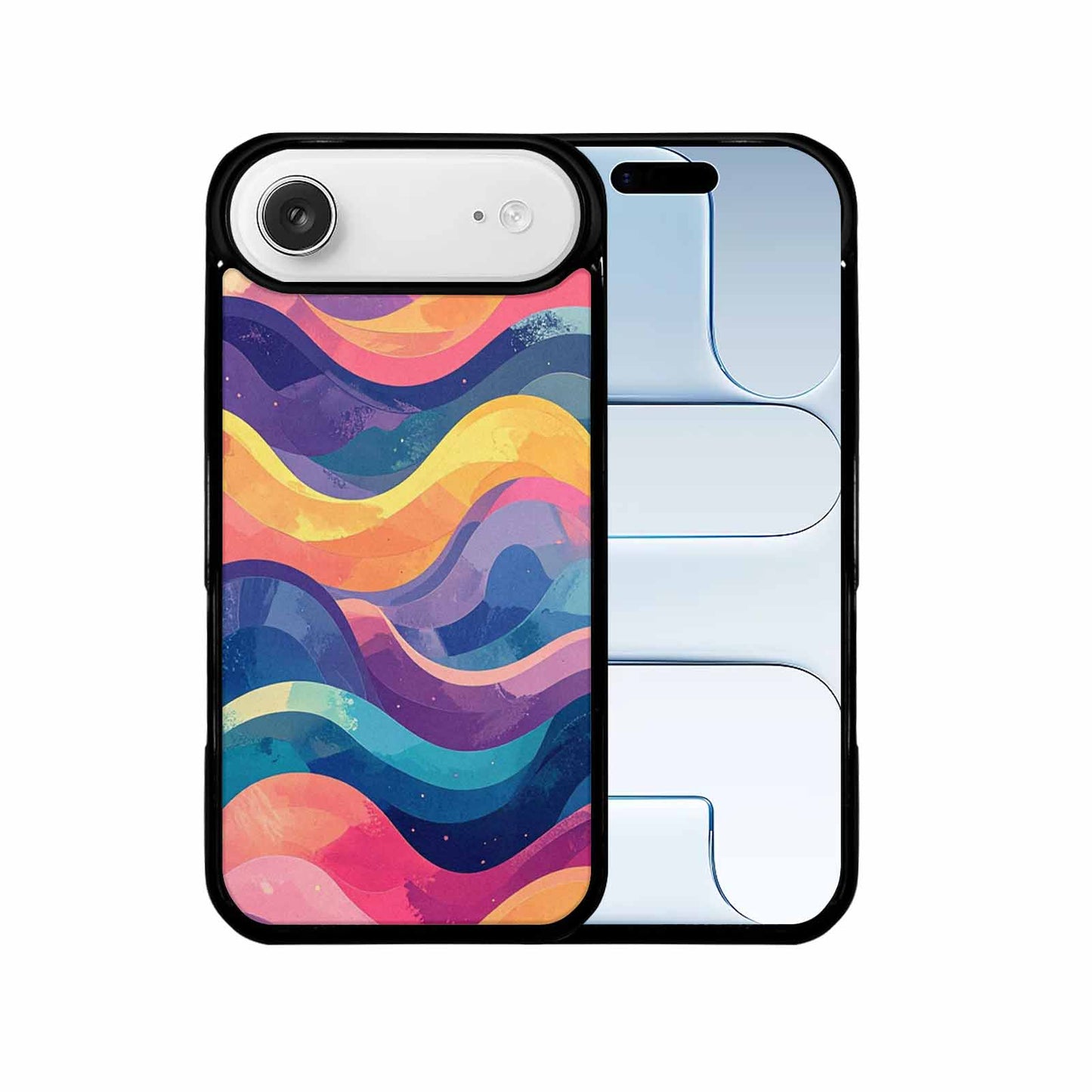 iPhone 17 Air Case — Glowing Camo Wave Camo, Custom Art Phone Cover