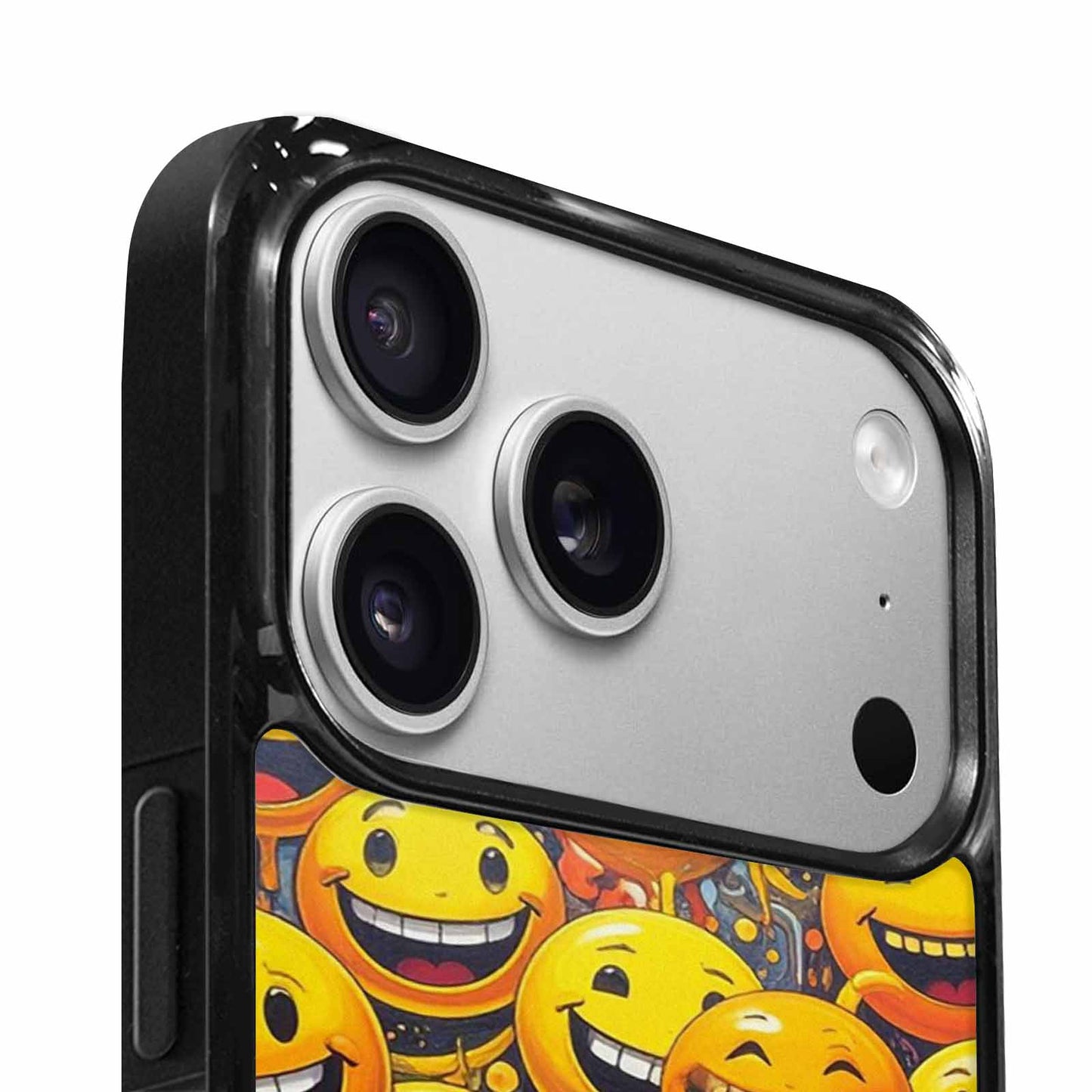 iPhone 17 Pro Case — Melting Moon Smiley Yellow Version Original, Original Design Phone Case