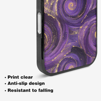 iPhone 16 Plus Case — Swirling Brushstroke Starry Night Texture Blended, Custom Phone Case