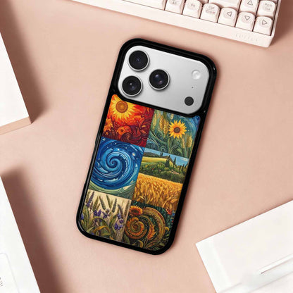 iPhone 17 Pro Case — Small Van Gogh Style Swirl Galaxy, Customized Protective Case