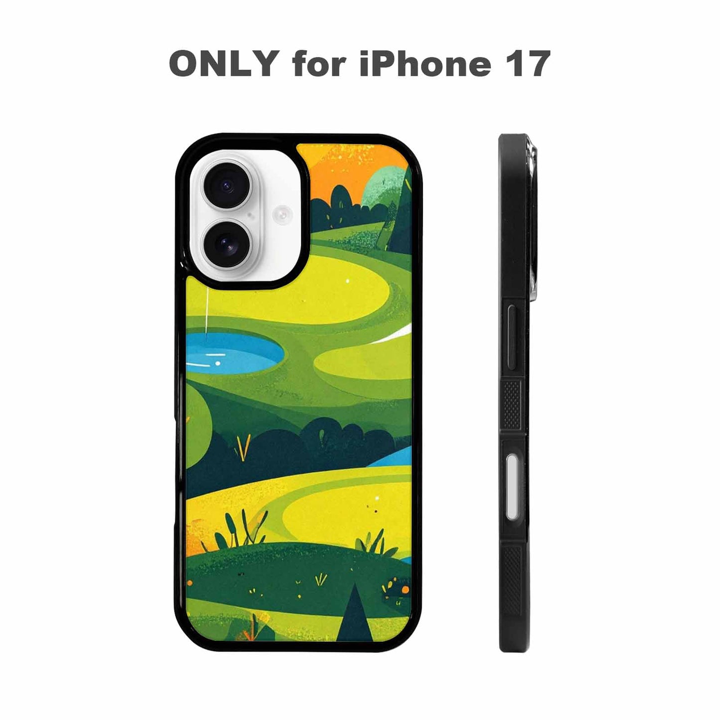 iPhone 17 Case — Golf Cartoon Art Pattern Cartoon Cute, Custom Printed Phone Case
