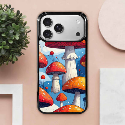 iPhone 17 Pro Max Case — Vivid Winter Mushroom Cartoon Cute, Custom Printed Phone Case