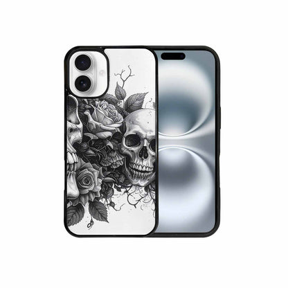 iPhone 16 Plus Case — Skull Gothic Art Dark Original, Custom Art Phone Cover