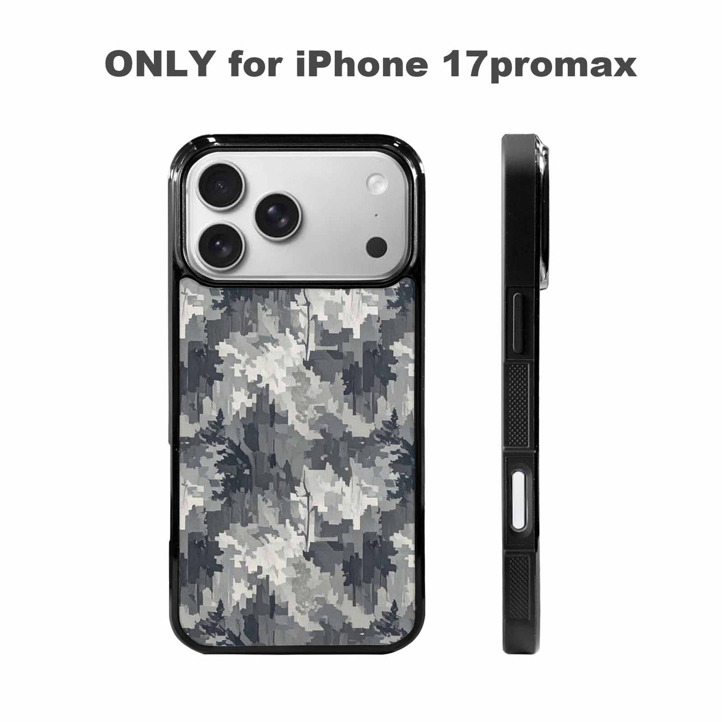 iPhone 17 Pro Max Case — Small Military Camouflage Blotch Camo, Custom Art Phone Cover