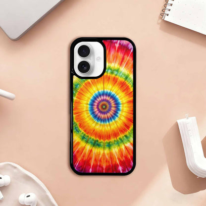 iPhone 17 Case — Tie Dye Rainbow Spiral Tie Dye, Custom Phone Case
