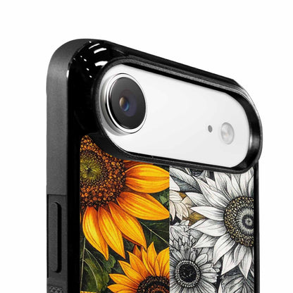 iPhone 17 Air Case — Small Sunflower Pattern Randomly Varying Floral, Custom Printed Phone Case