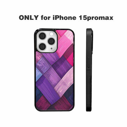 iPhone 15 Pro Max Case — Genderfluid Flag Color Theme Small Rainbow, Custom Print Case Cover