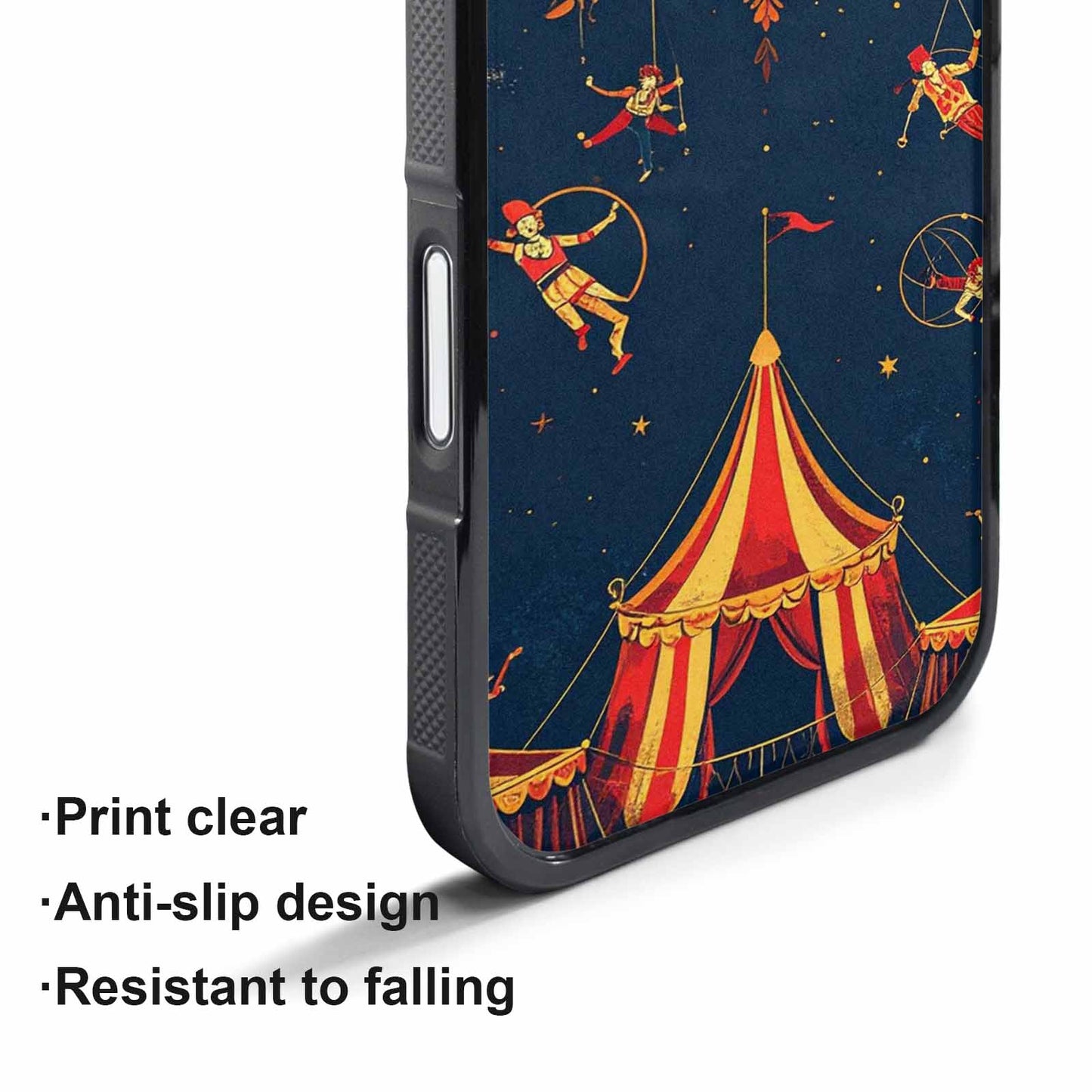 iPhone 17 Pro Max Case — Vintage Circus Art Pattern Retro Vintage, Custom Phone Case