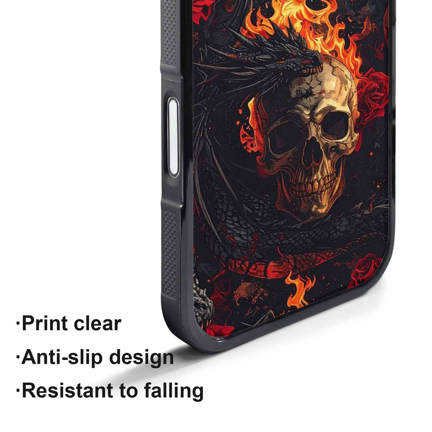 iPhone 17 Pro Case — Skull Dark Art Gothic Print Gothic, Custom Designed Case Cover