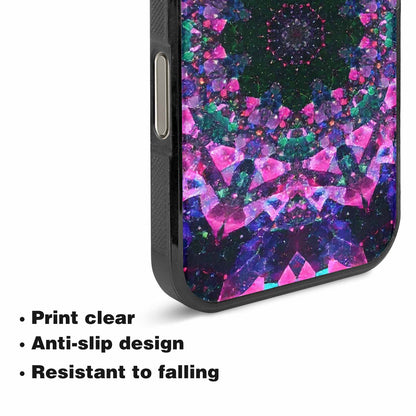iPhone 16 Pro Case — Crystal Mandala Art Seamless Pattern Vibrant, Original Design Phone Case