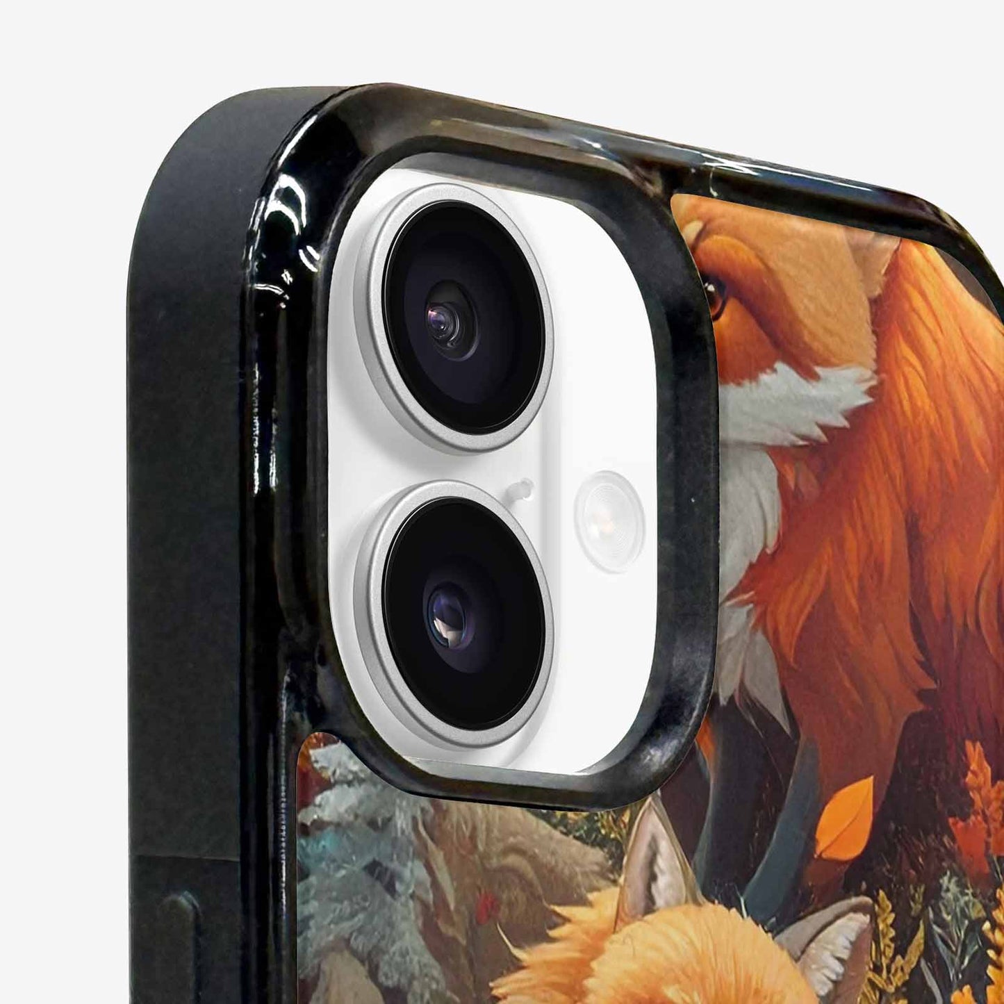 iPhone 16 Case — Fox Forest Fox Forest Pattern Hundreds, Custom Designed Case Cover