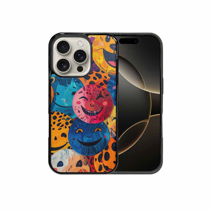 iPhone 16 Pro Case — Smiley Faces Animal Printsmile Kh7 Personalized, Custom Print Case Cover