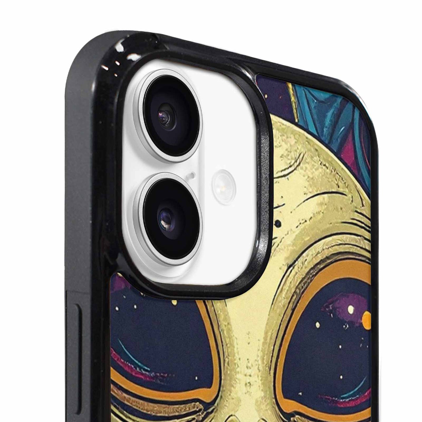 iPhone 17 Case — Alien Ufo Cartoon Art Alien Scifi, Unique Phone Case Design
