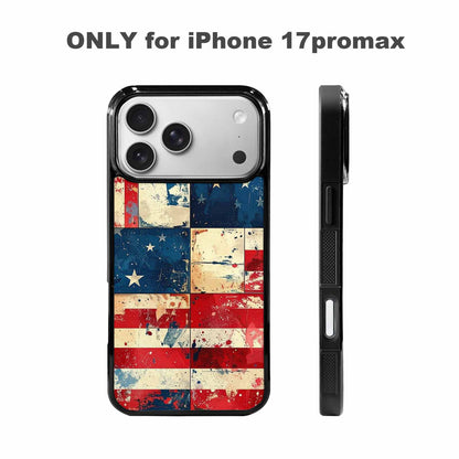 iPhone 17 Pro Max Case — Small American Flag Stars Galaxy Space, Customized Protective Case