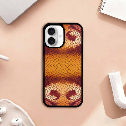 iPhone 17 Case — Snake Print Dark Seamless Animal Print, Custom Designed Case Cover