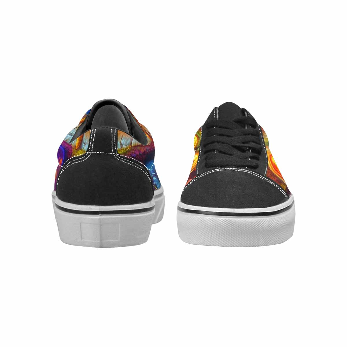 WOMEN'S Toxic Skeleton Hot Dog Lace-Up Canvas Dark Academia Sneakers