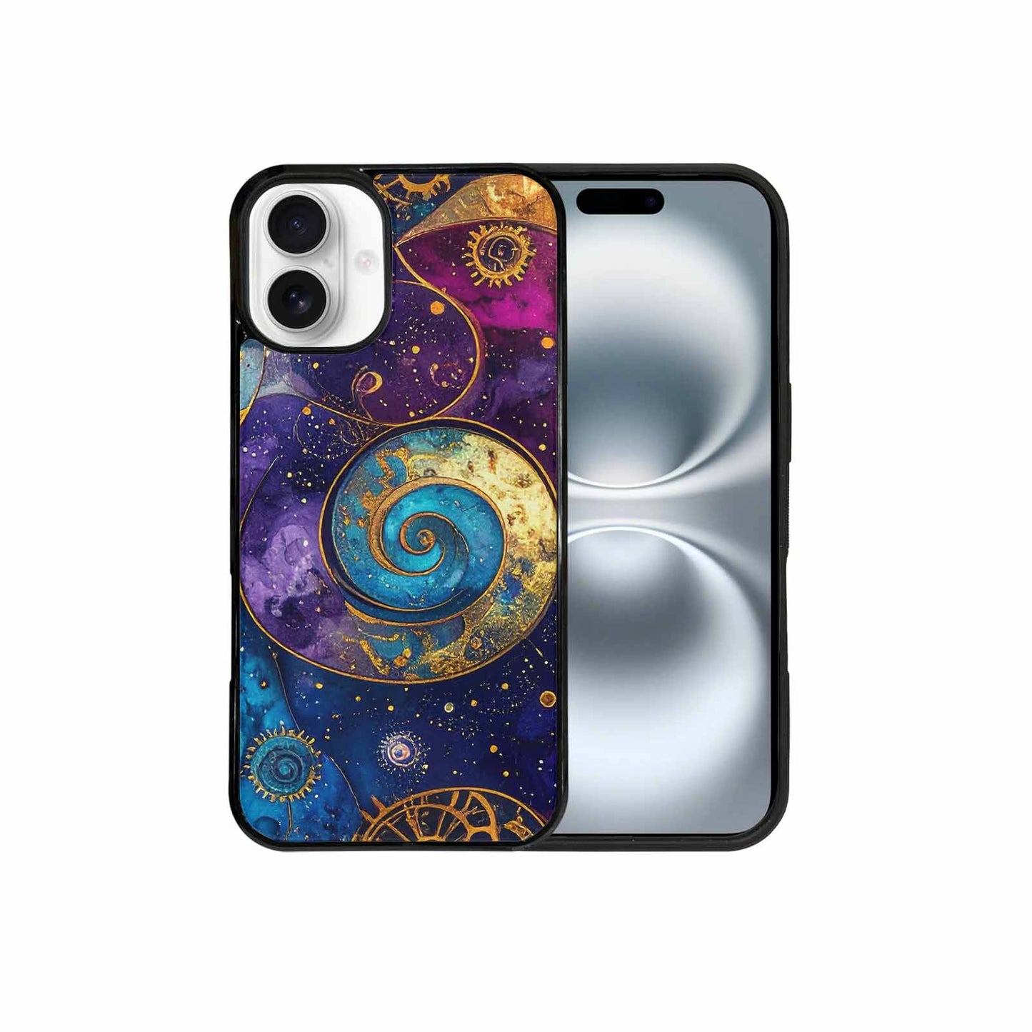 iPhone 16 Plus Case — Steampunk Galaxy Custom, Personalized Phone Case