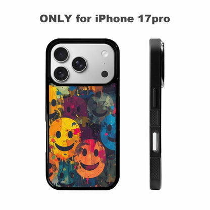 iPhone 17 Pro Case — Smiley Faces Camosmiley Faces Yyi Camo, Customized Protective Case